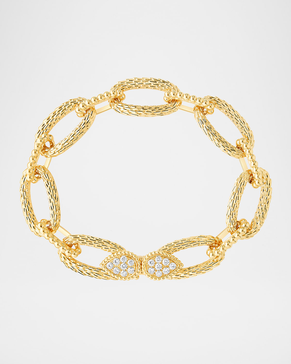 Serpent Boheme Vintage 18K Yellow Gold Diamond Link Bracelet